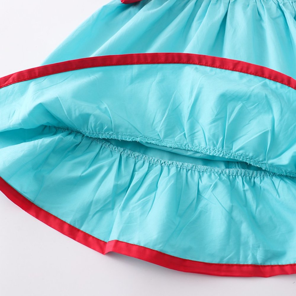 Boutique Apple Books Girls Back to School Ruffle Dress - Picture 4 of 7